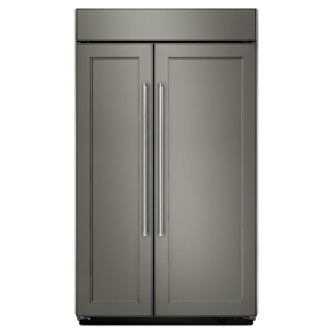KitchenAid - 42.25 Inch 25.5 cu. ft Side by Side Refrigerator in Panel Ready - KBSN602EPA