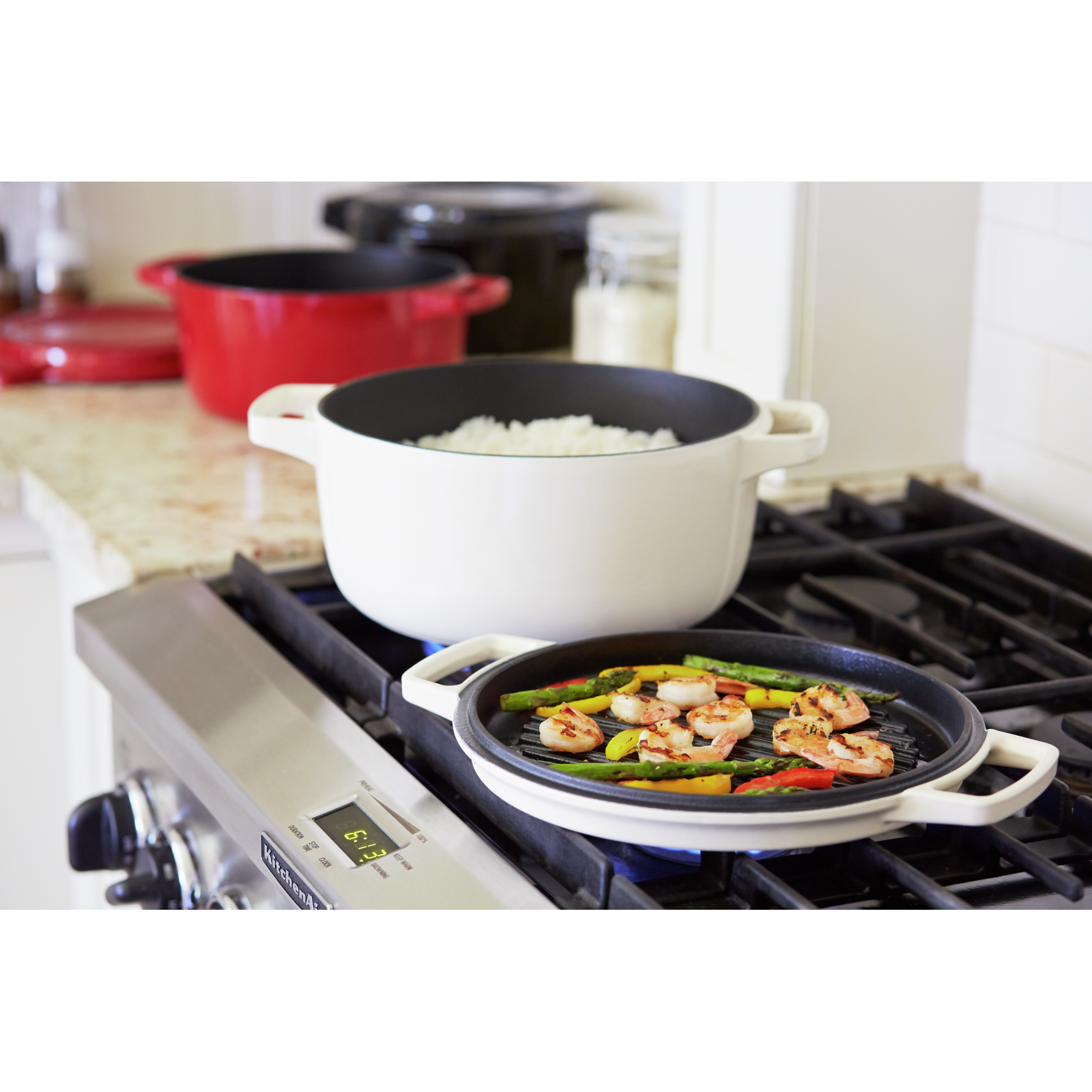 KitchenAid -  6.0Qt Cast Iron Cookware - KCPI60CRER