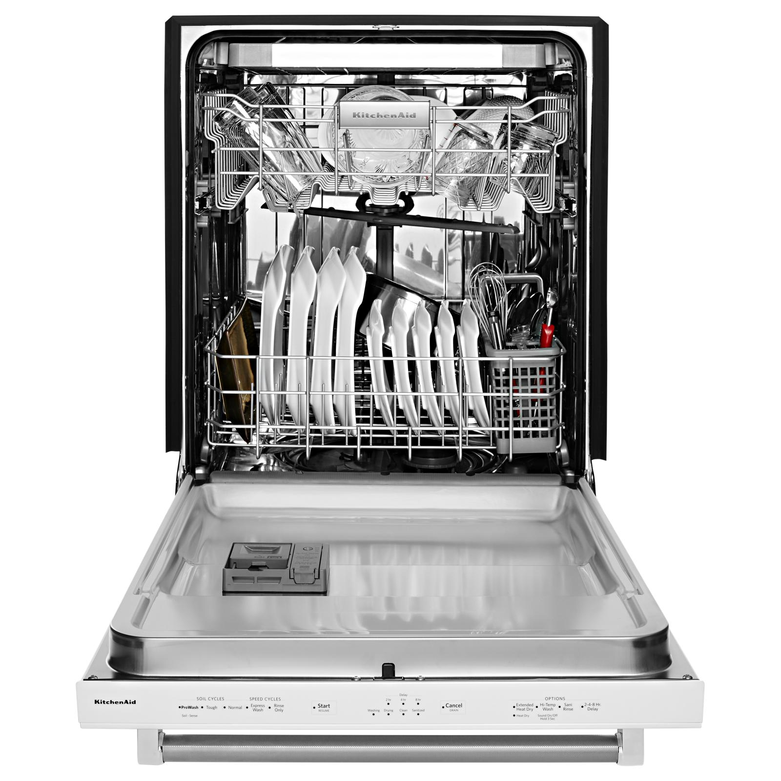 KitchenAid - 46 dBA Built In Dishwasher in Black - KDTE234GBL