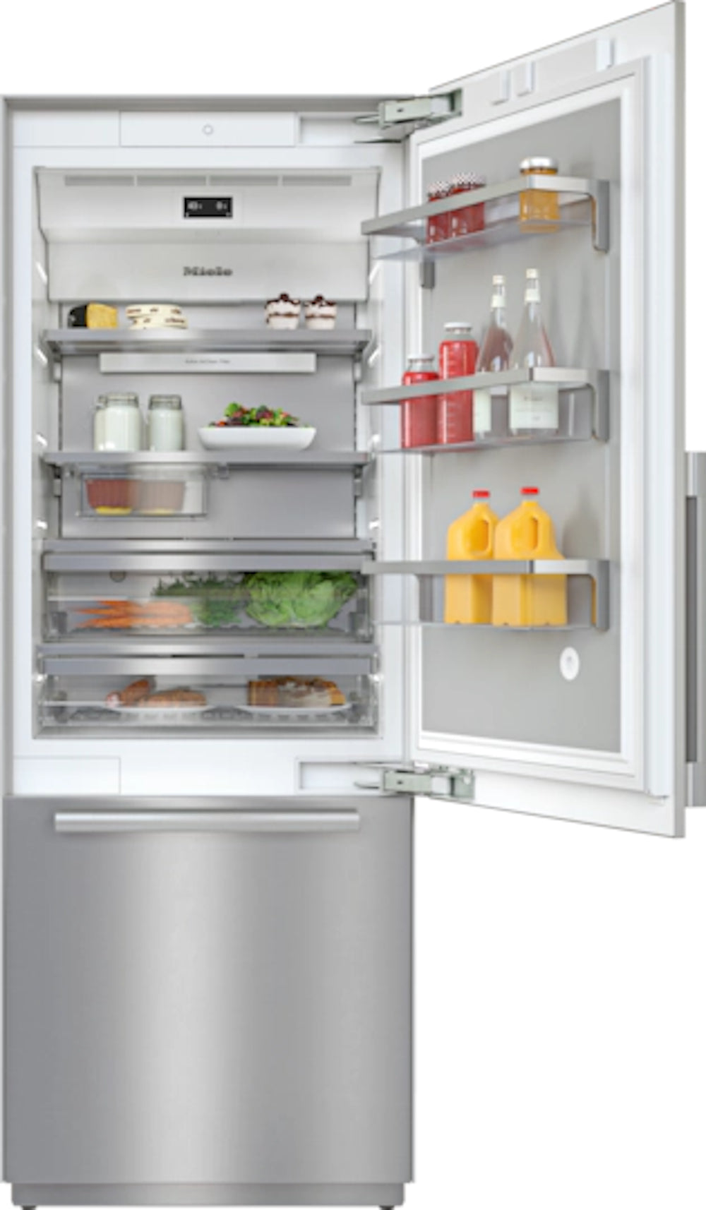 Miele - 29.9 Inch 15.96 cu. ft Built In / Integrated Refrigerator in Stainless - KF2802SF