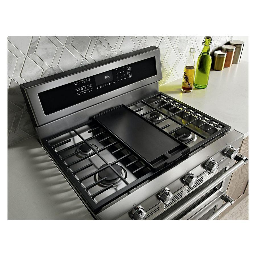 KitchenAid - 6 cu. ft Gas Range in Stainless - KFGD500ESS