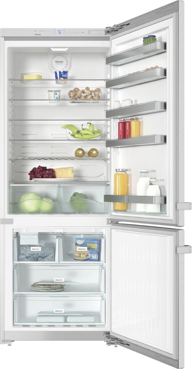 Miele - 29.625 Inch 16 cu. ft Bottom Mount Refrigerator in Stainless - KFN 15943 DE