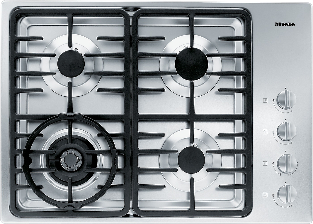 Miele - 30 inch wide Gas Cooktop in Stainless - KM3465 G