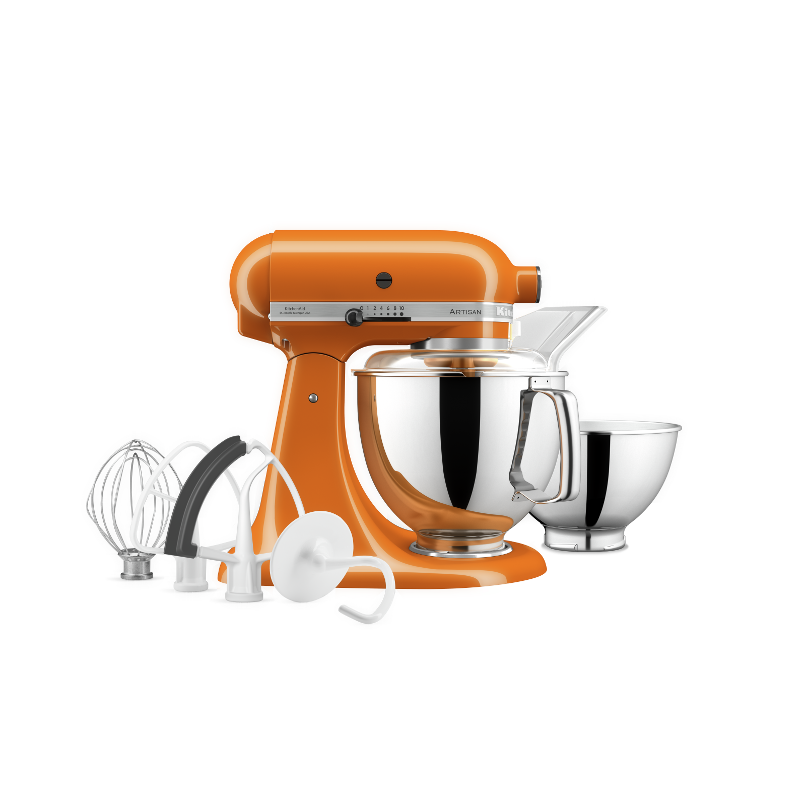 KitchenAid - 5 Quarts Tilt-Head Mixer in Orange - KSM175PSHY