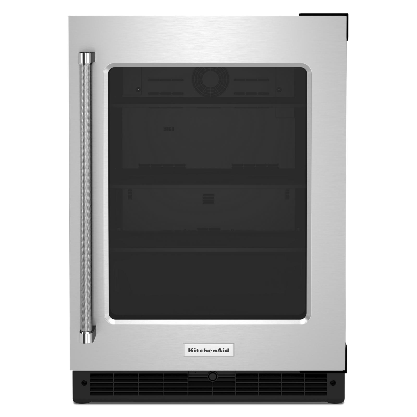 KitchenAid - 23.875 Inch 5.2 cu. ft Undercounter Refrigerator in Stainless - KURR214KSB