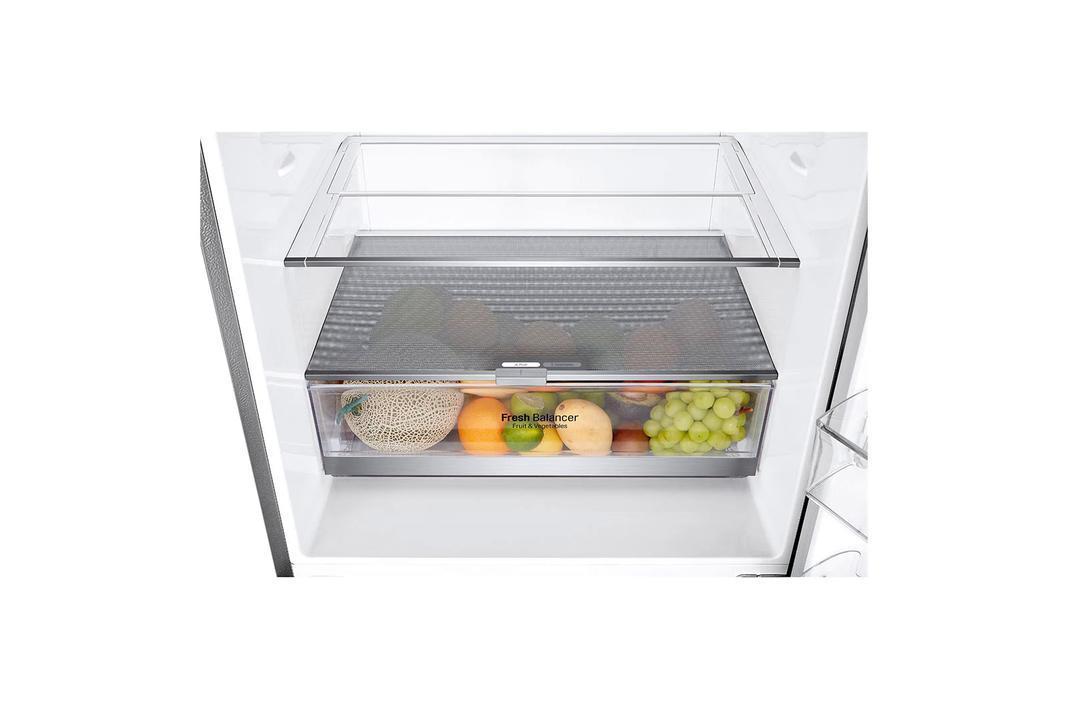 LG - 27.375 Inch 14.7 cu. ft Bottom Mount Refrigerator in Silver - LBNC15251V