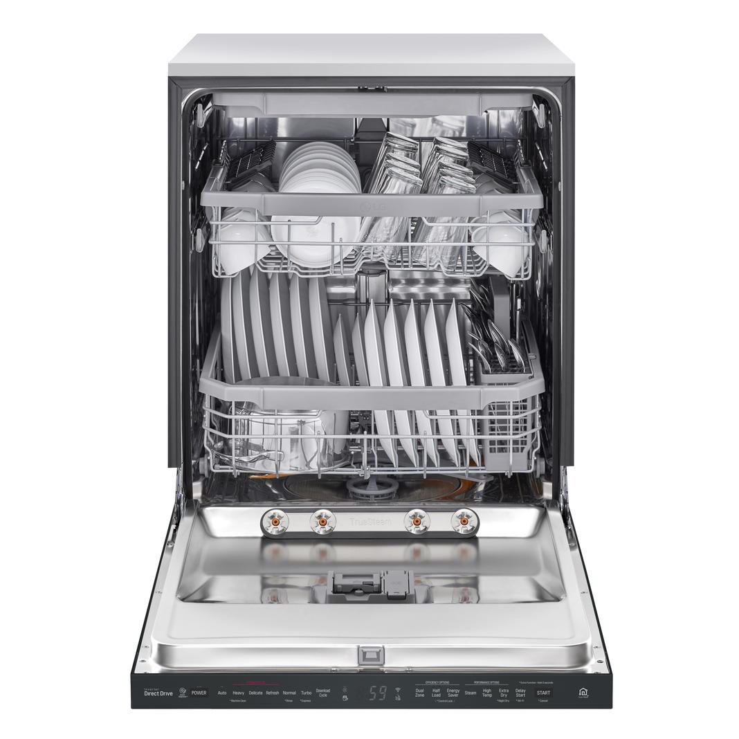 LG - 44 dBA Built In Dishwasher in Black - LDP6809BM