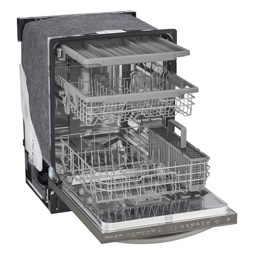 LG - 46 dBA Built In Dishwasher in Black Stainless - LDT5678BD