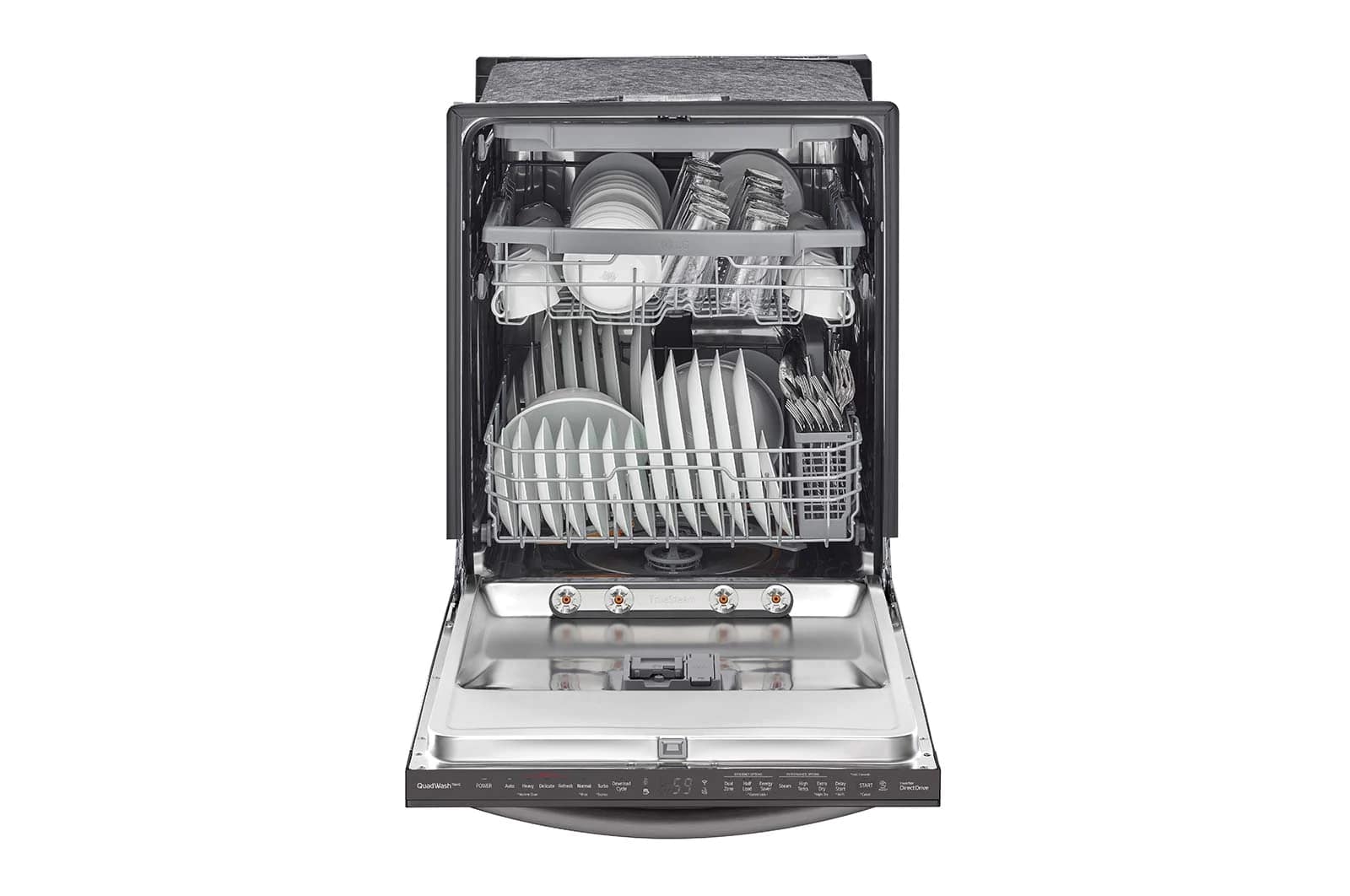 LG - 46 dBA Built In Dishwasher in Black Stainless - LDTS5552D