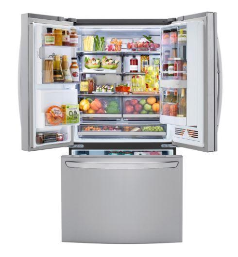 LG - 35.8 Inch 29.7 cu. ft French Door Refrigerator in Stainless - LRFVS3006S