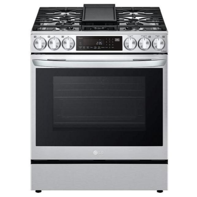 LG - 6.3 cu. ft  Gas Range in Stainless - LSGL6335F