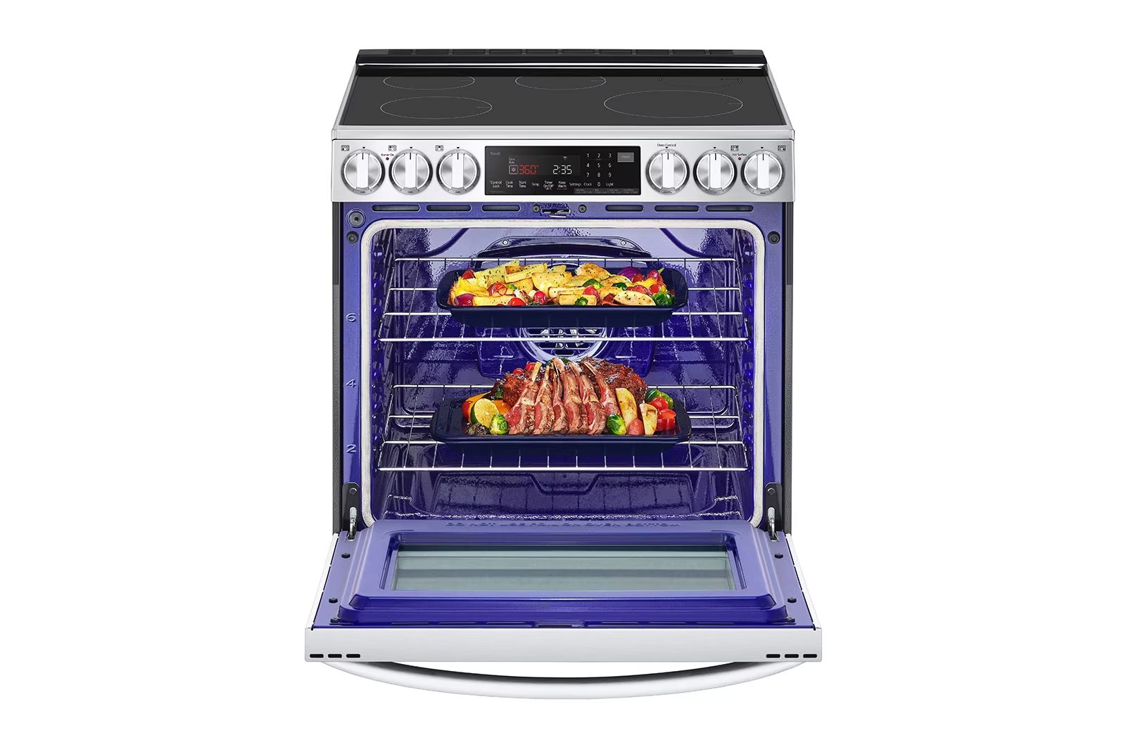 LG - 6.3 cu. ft Induction Range in Stainless - LSIL6336F