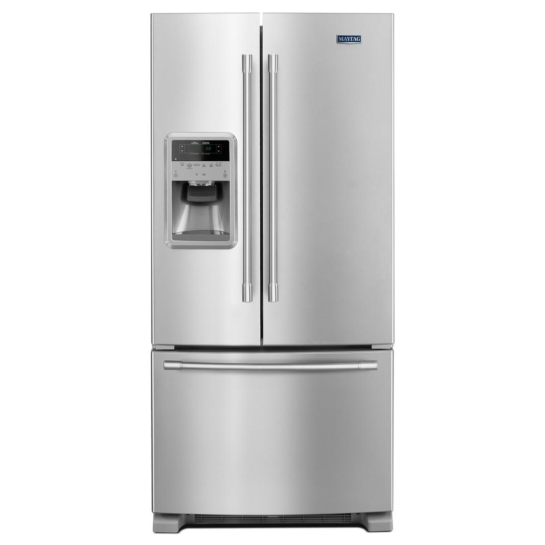 Maytag - 32.63 Inch 21.71 cu. ft French Door Refrigerator in Stainless - MFI2269FRZ