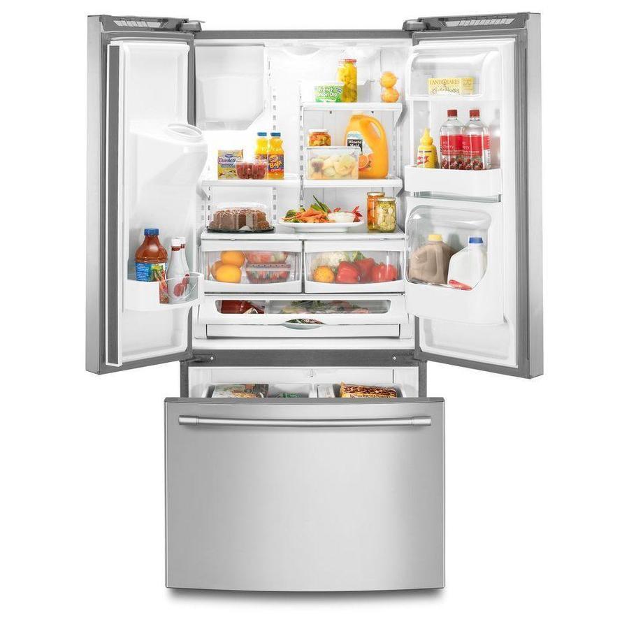 Maytag - 32.63 Inch 21.71 cu. ft French Door Refrigerator in Stainless - MFI2269FRZ