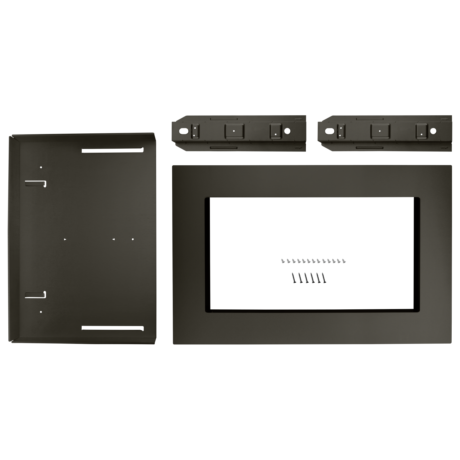 Whirlpool - 30 inch  Microwave Trim Kit Accessory  in Black Stainless - MK2160AV