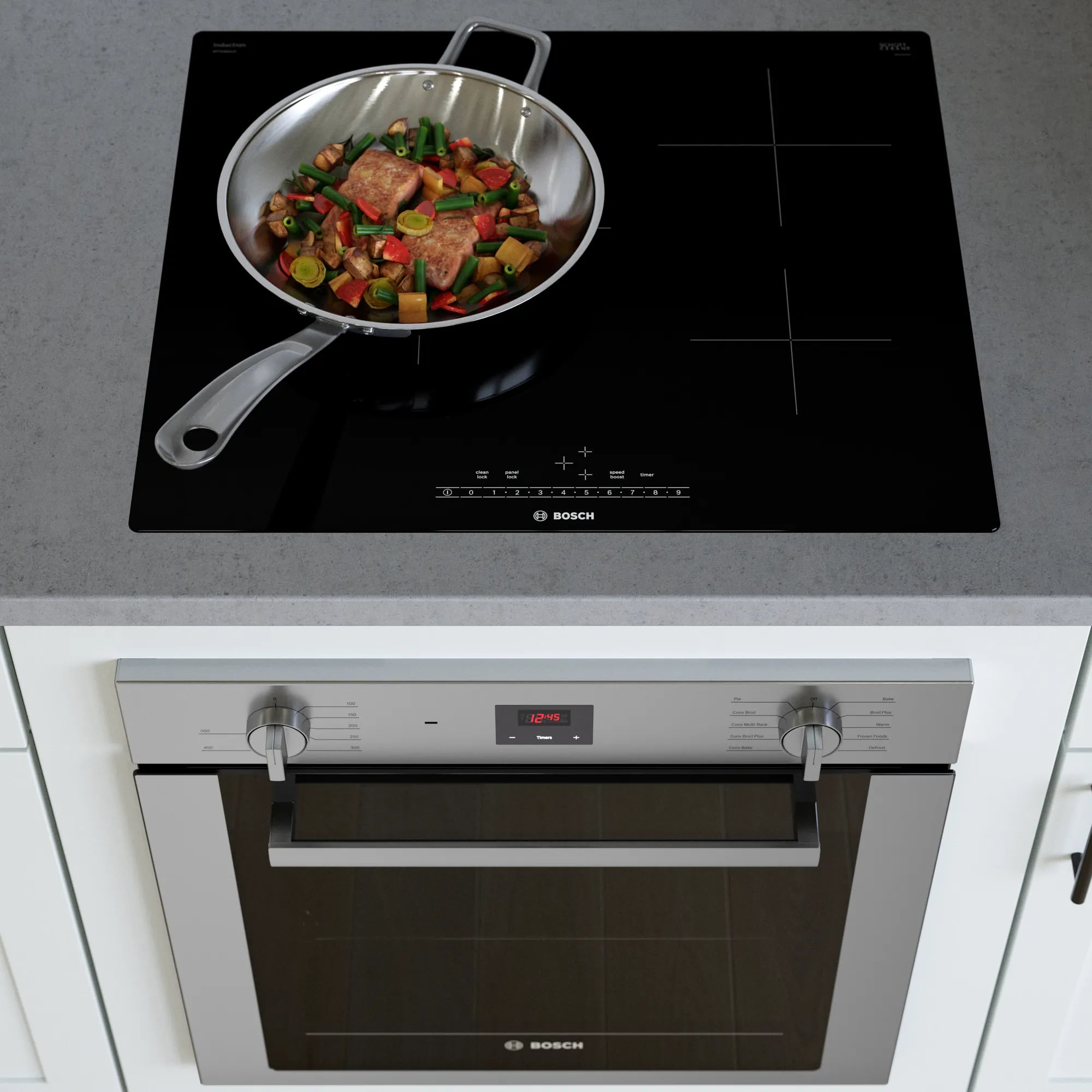 Bosch 24 inch wide Induction Cooktop in Black NIT5460UC