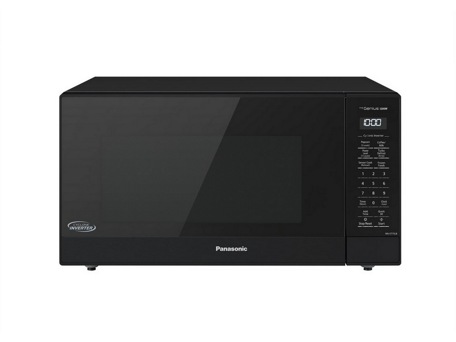 Panasonic - 1.6 cu. Ft  Counter top Microwave in Black - NNST75LB