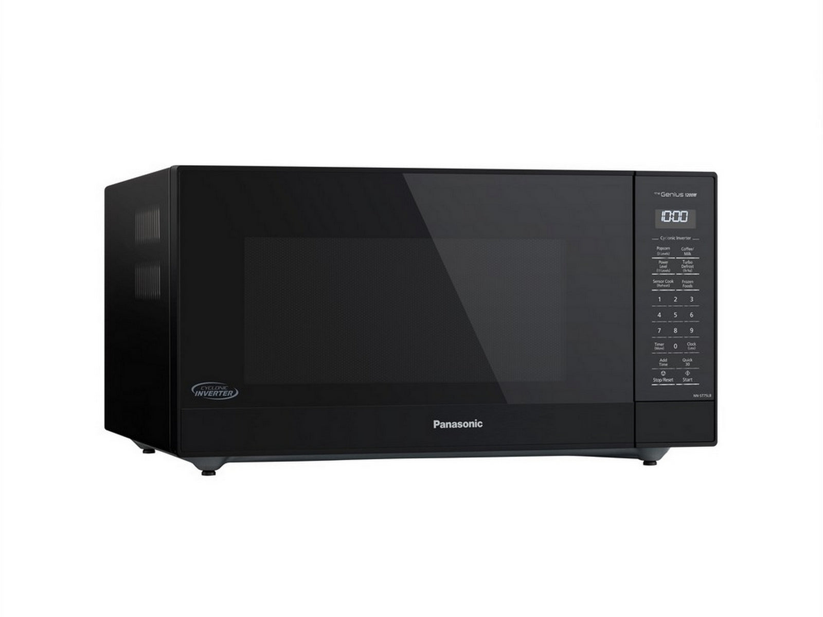 Panasonic - 1.6 cu. Ft  Counter top Microwave in Black - NNST75LB