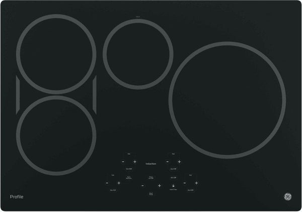 GE Profile PHP9030DJBB 30-Inch Built-In Induction Cooktop, Black