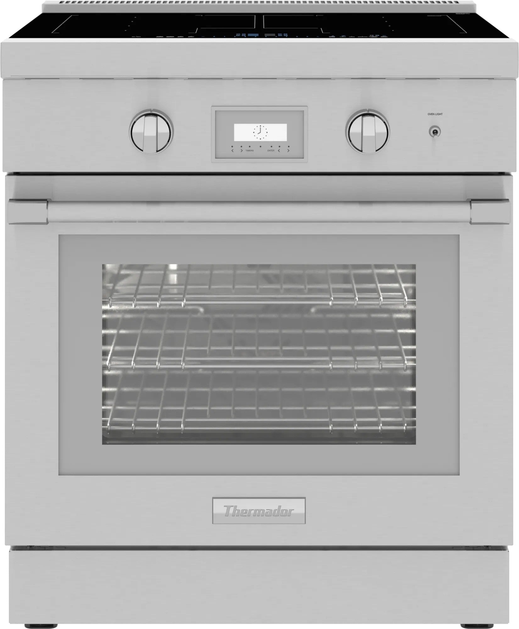 Thermador - 4.4 cu. ft  Induction Range in Stainless - PRI30LBHC