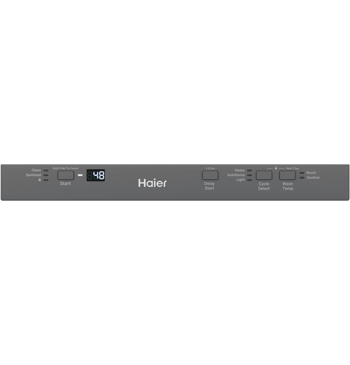 Haier - 47 dBA Built In Dishwasher in Stainless - QDT125SSLSS