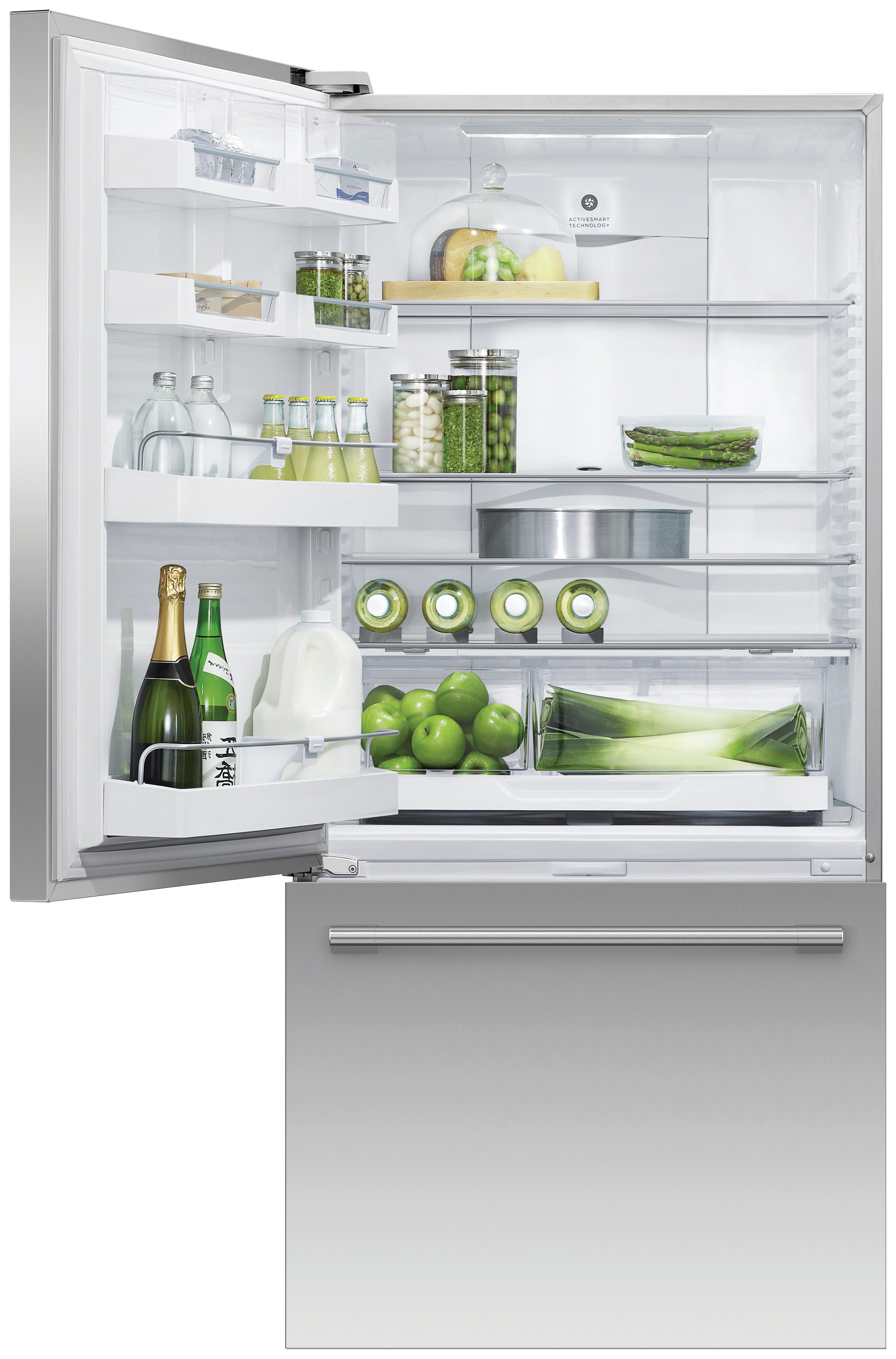 Fisher Paykel - 32 Inch 17.1 cu. ft Bottom Mount Refrigerator in Stain