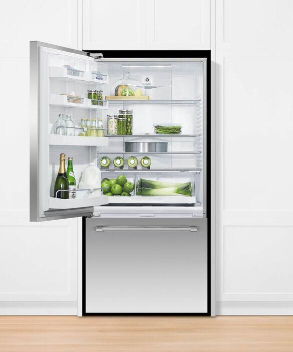 Fisher Paykel - 31.09375 Inch 17.1 cu. ft Bottom Mount Refrigerator in Stainless - RF170WLKUX6