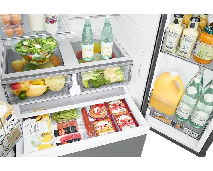 Samsung - 36 Inch 31.5 cu. ft French Door Refrigerator in Stainless - RF32CG5100SRAA