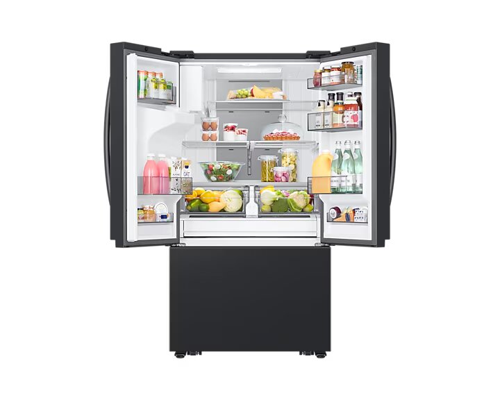 Samsung - 36 Inch 20.8 cu. ft French Door Refrigerator in Black Stainless - RF32CG5900MTAC