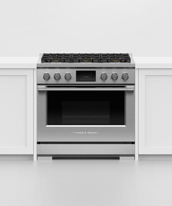 Fisher Paykel - 5.3 cu. ft Gas Range in Stainless - RGV3-366-N