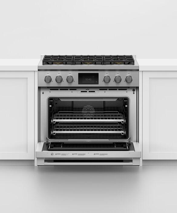 Fisher Paykel - 5.3 cu. ft Gas Range in Stainless - RGV3-366-N