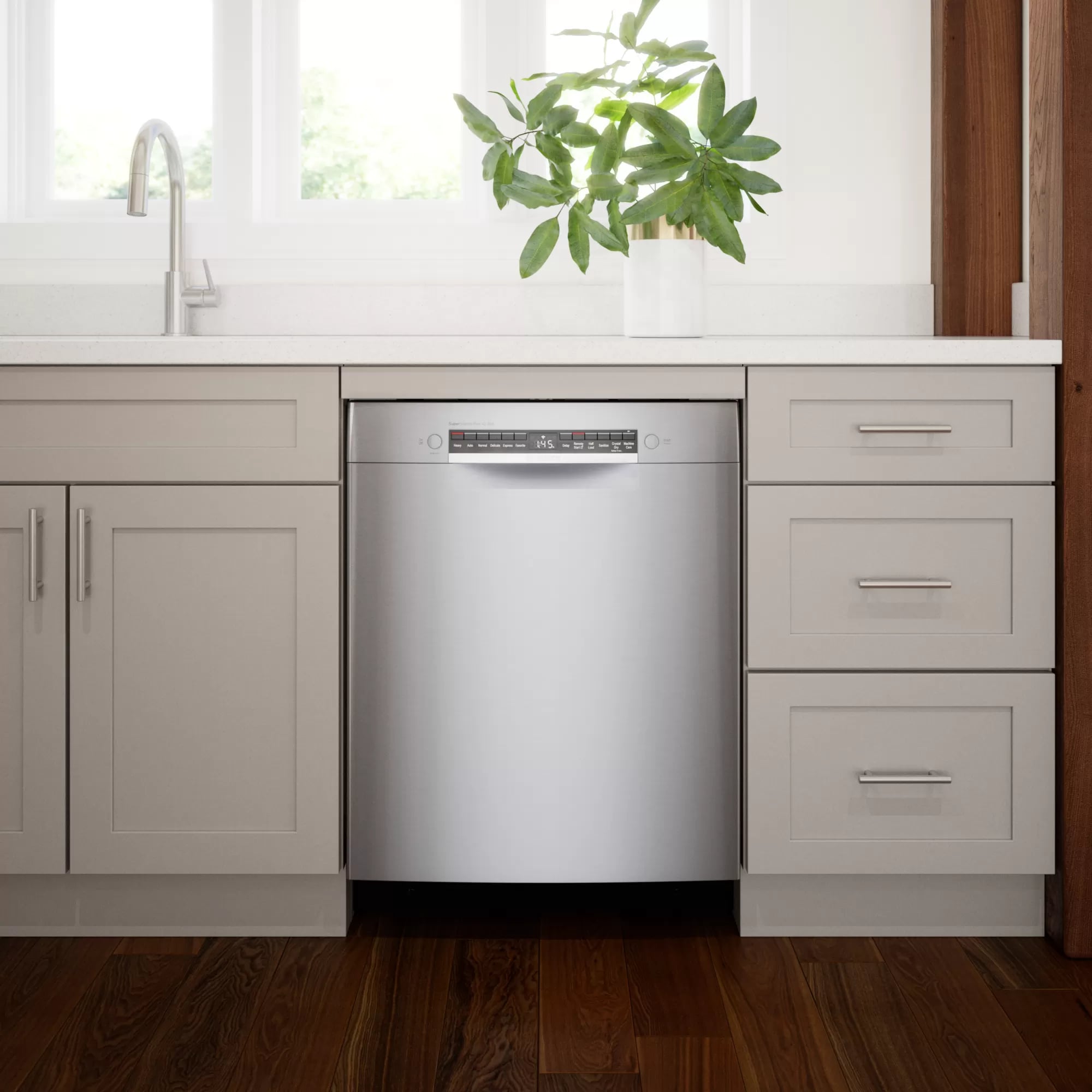 Bosch 42 dBA Built In Dishwasher in Stainless SGE78B55UC