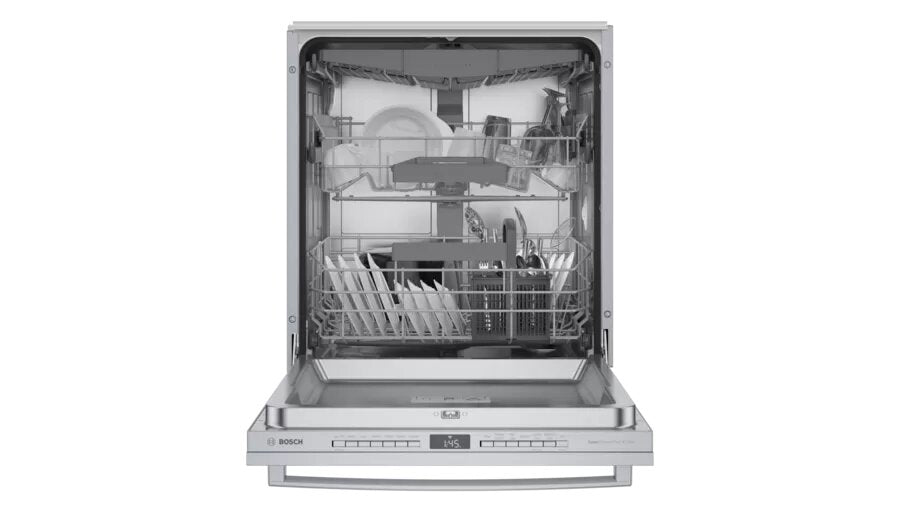 Bosch - 42 dBA Built In Dishwasher in Stainless - SGX78C55UC