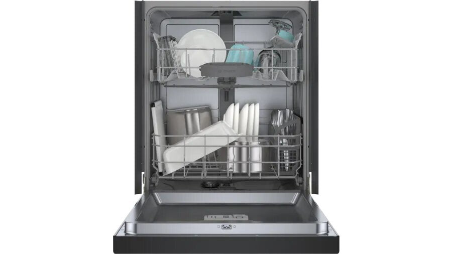 Bosch - 50 dBA Built In Dishwasher in Black - SHE3AEM6N