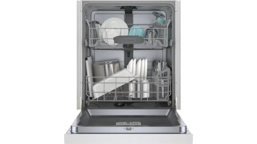 Bosch - 48 dBA Built In Dishwasher in White - SHE4AEM2N