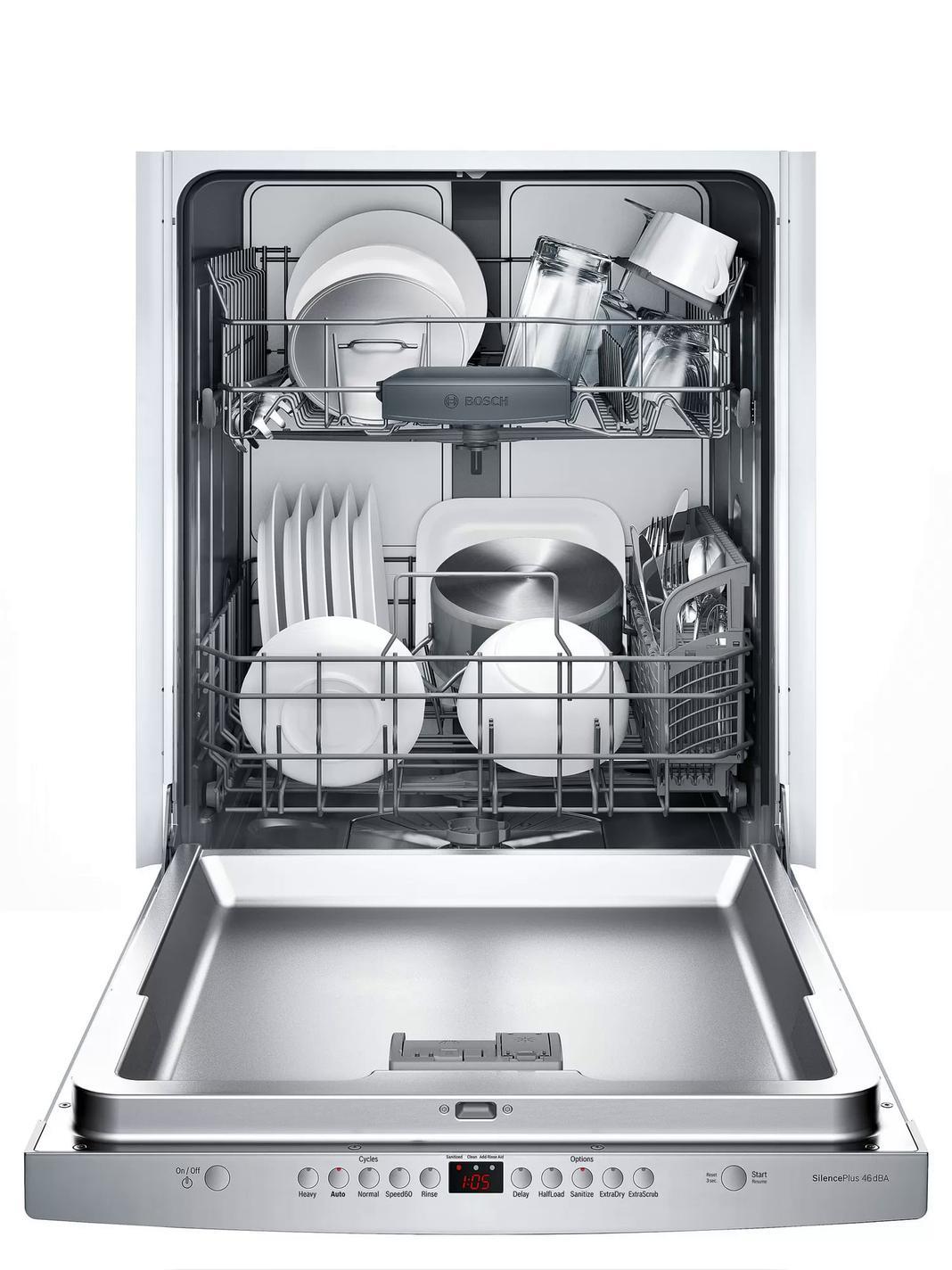 Bosch 46 dBA Built In Dishwasher in Stainless SHSM53B55N