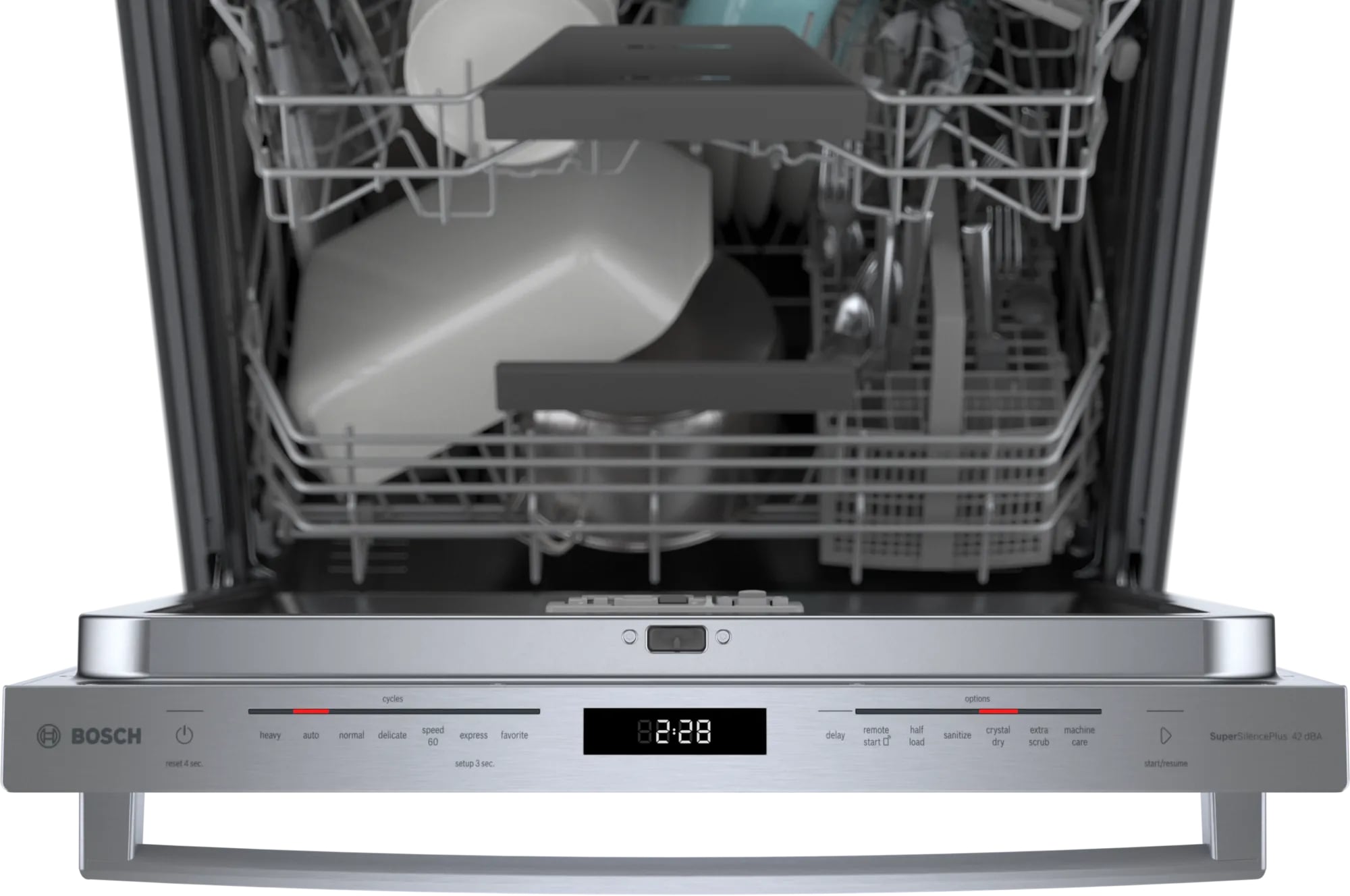 Bosch 42 dBA Built In Dishwasher in Stainless SHX78B75UC