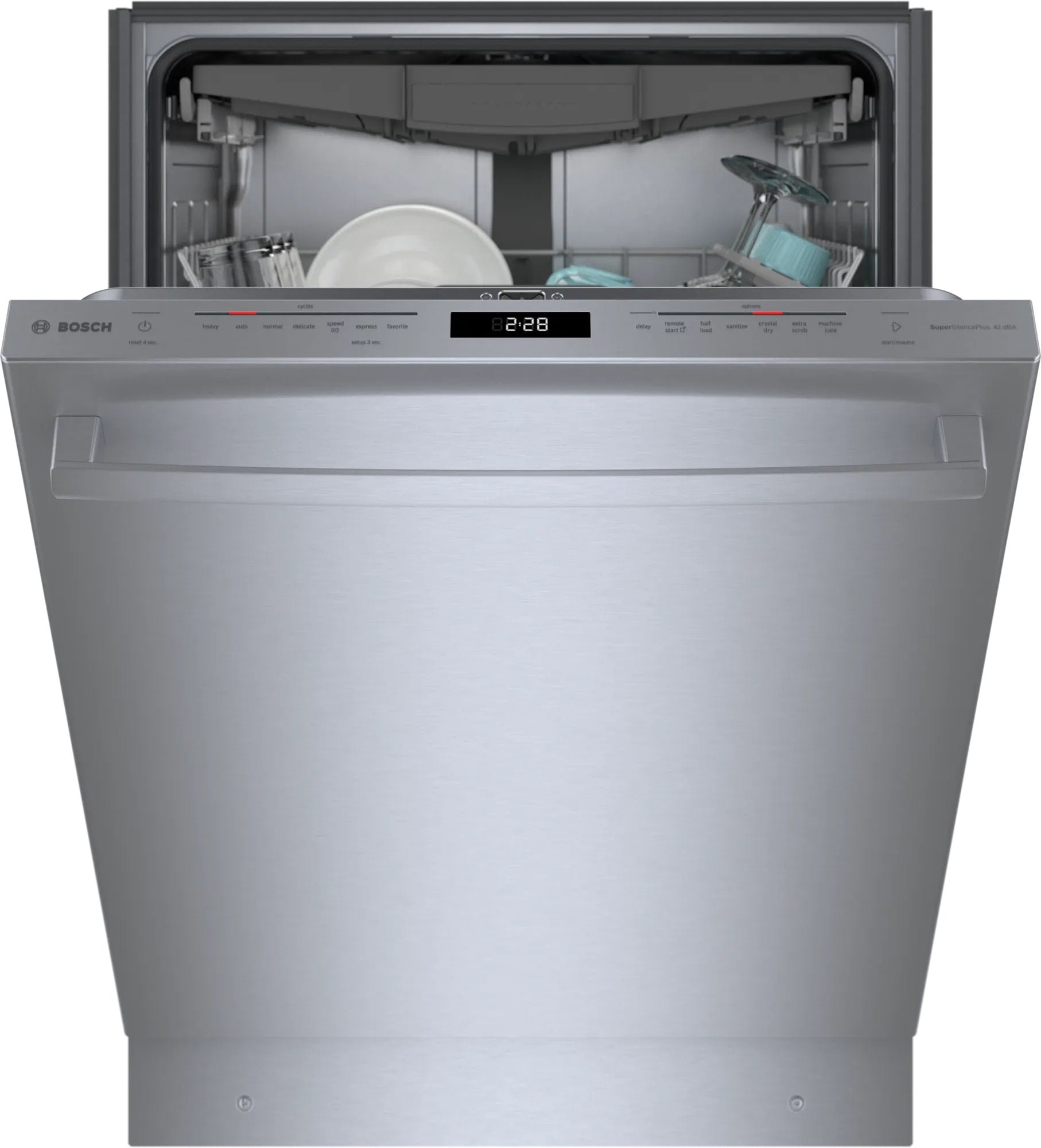 Bosch 42 dBA Built In Dishwasher in Stainless SHX78B75UC