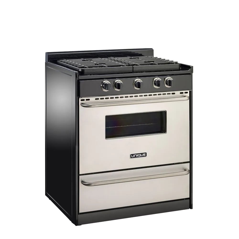 Unique Appliances - 3.8 cu. ft  Off-Grid Gas Range in Stainless - UGP-30S/S