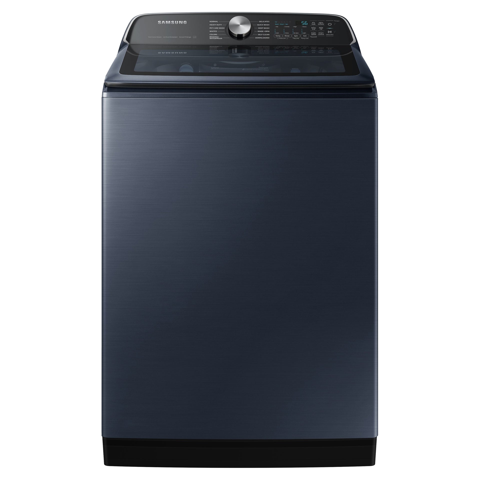 Samsung - 6.2 cu. Ft  Top Load Washer in Navy - WA54CG7105ADUS