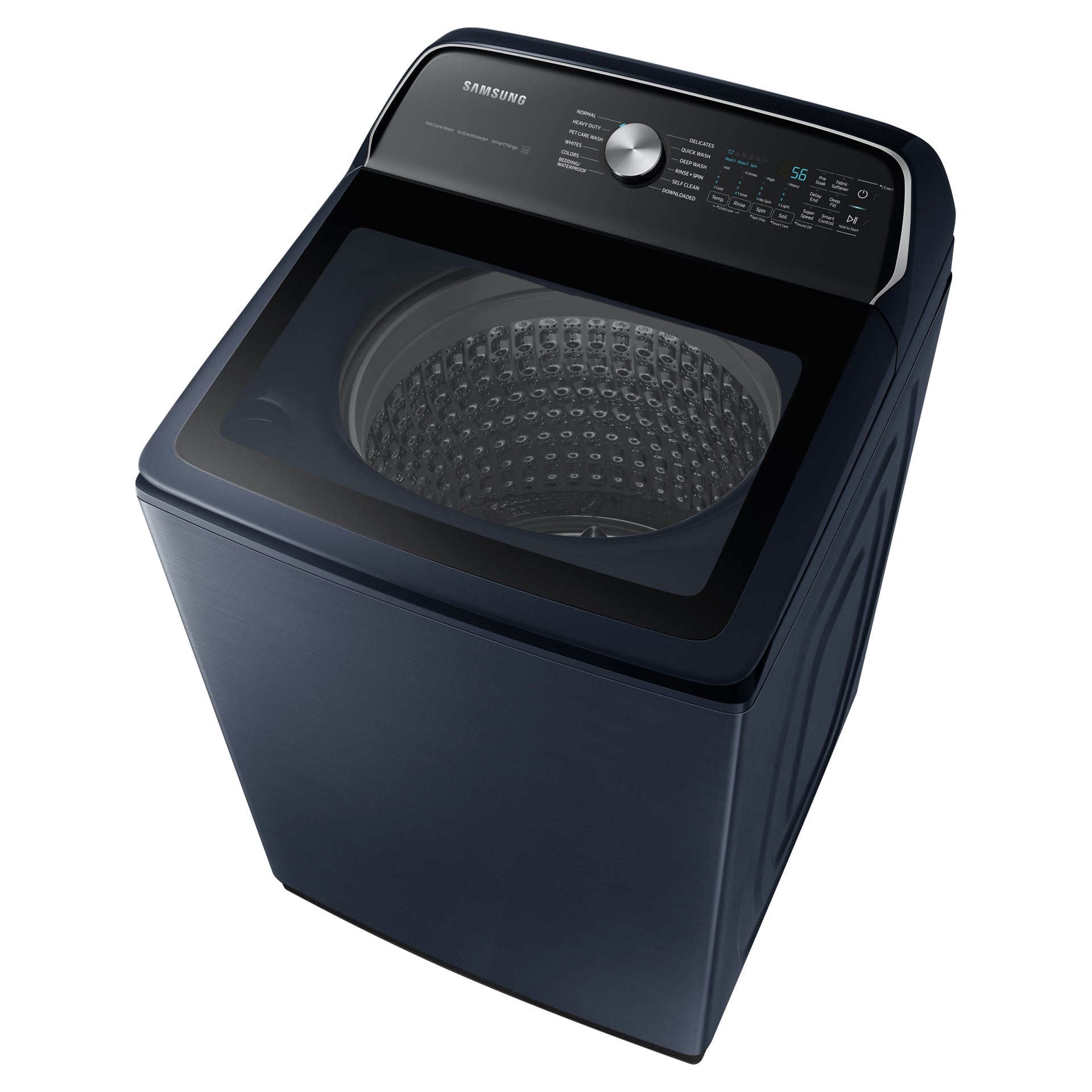 Samsung - 6.2 cu. Ft  Top Load Washer in Navy - WA54CG7105ADUS