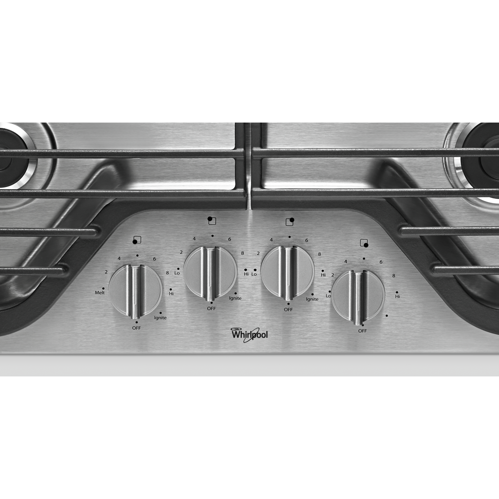 Whirlpool - 30 inch wide Gas Cooktop in Stainless - WCG51US0DS