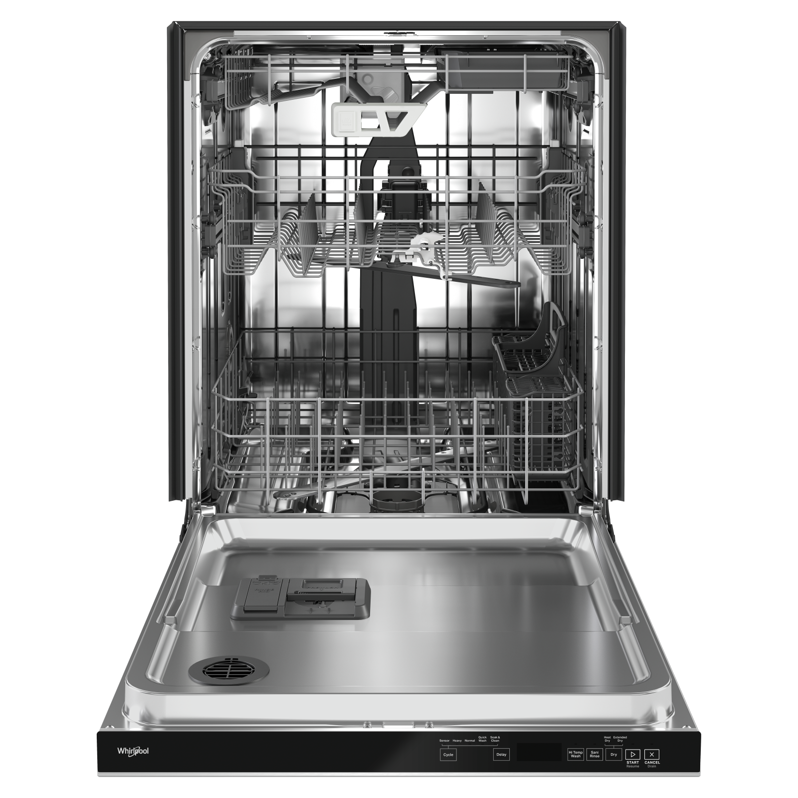 Whirlpool - 47 dBA Built In Dishwasher in Stainless - WDPA70SAMZ