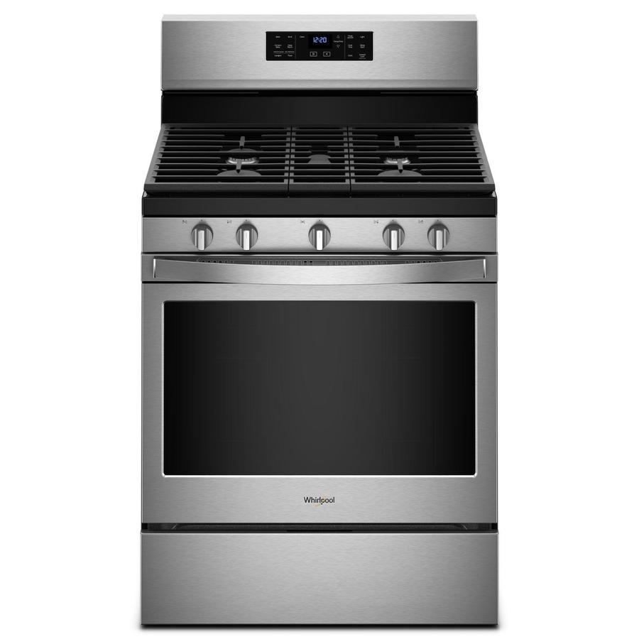 Whirlpool - 5 cu. ft Gas Range in Stainless - WFG550S0HZ