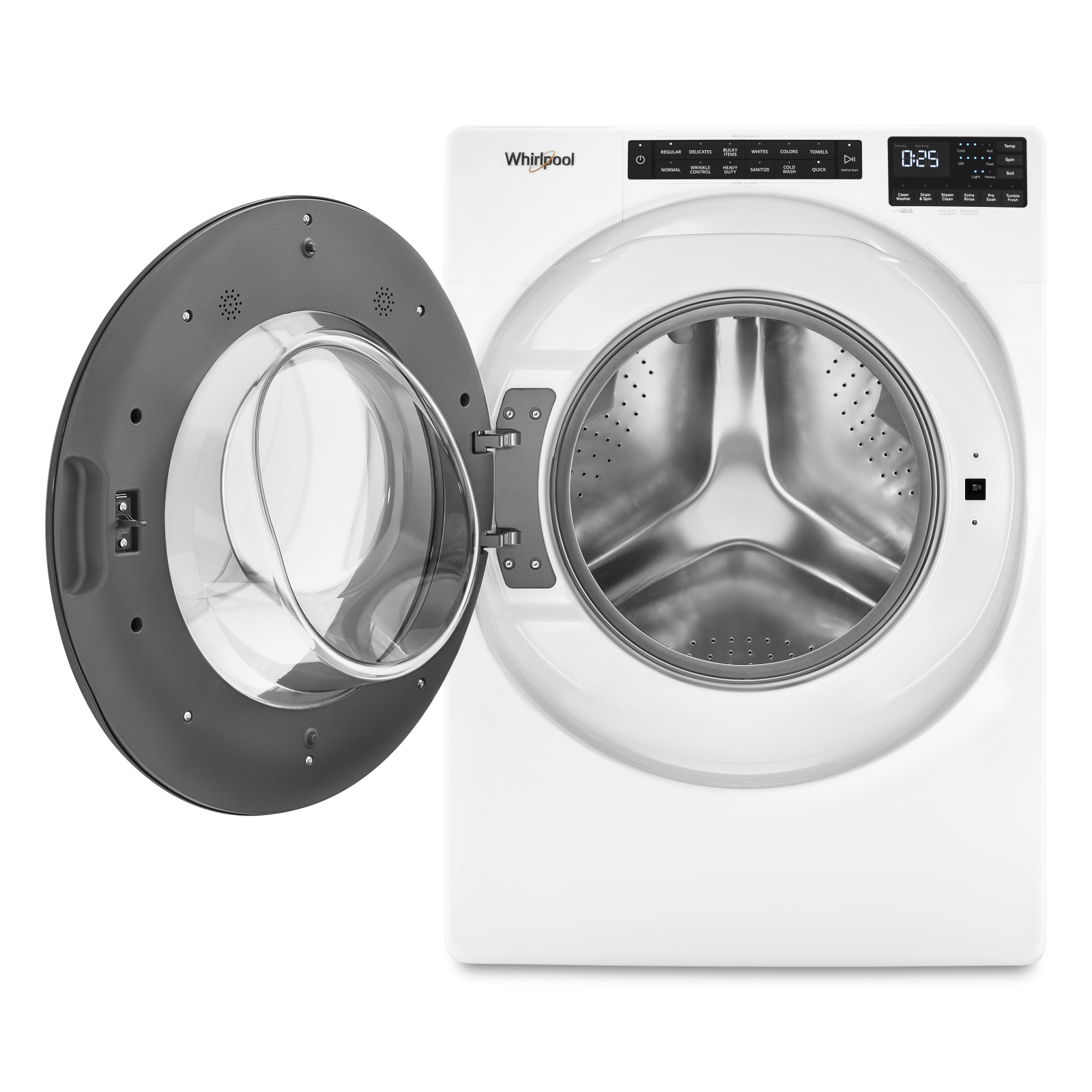 Whirlpool - 5.8 cu. Ft  Front Load Washer in White - WFW6605MW