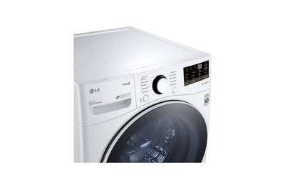 LG - 5.2 cu. Ft Front Load Washer in White - WM3600HWA