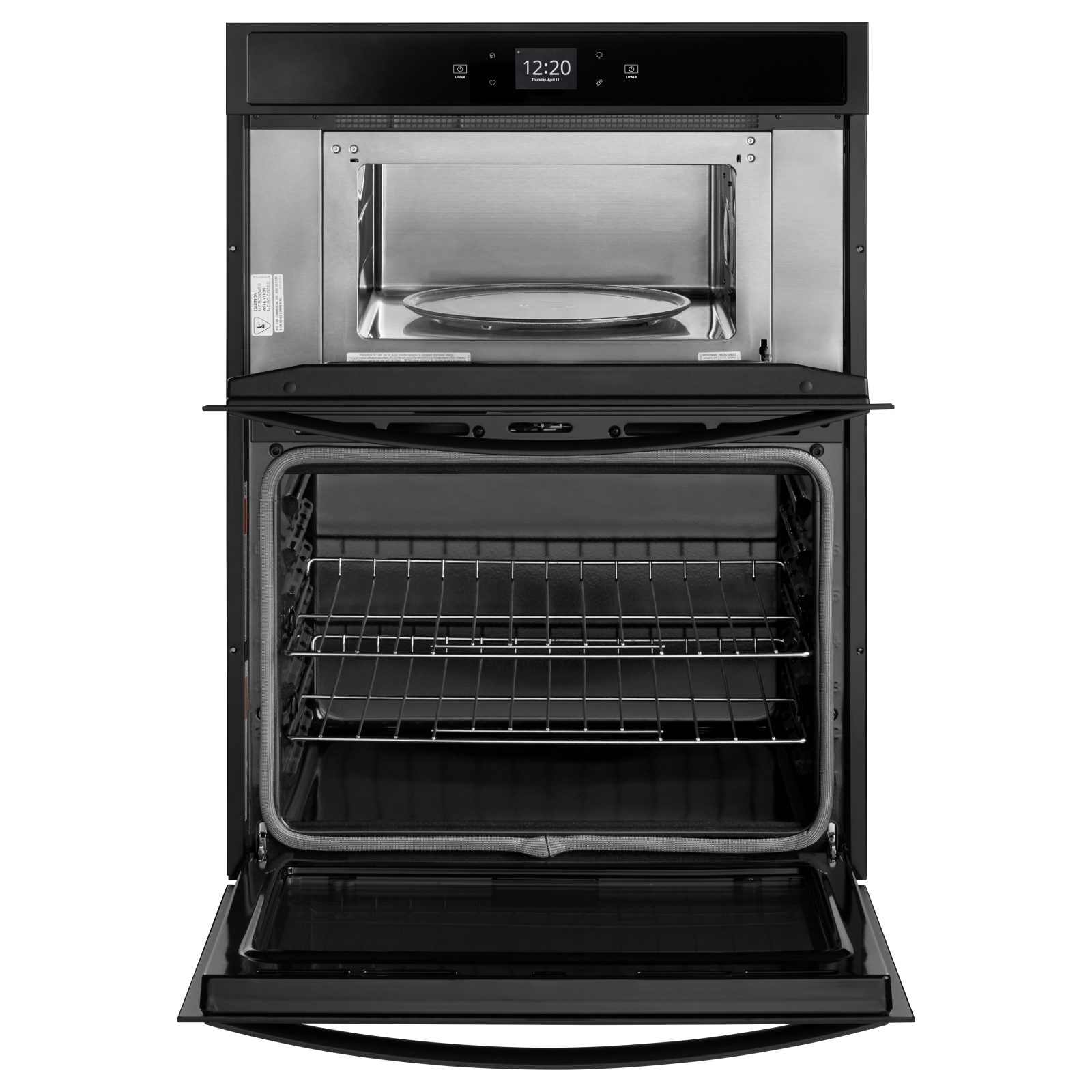 Whirlpool - 6.4 cu. ft Combination Wall Oven in Black - WOC54EC0HB