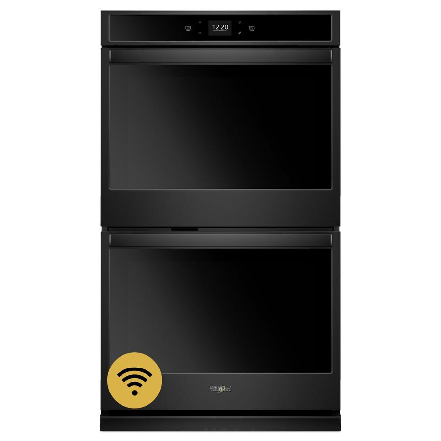 Whirlpool - 8.6 cu. ft Double Wall Oven in Black - WOD51EC7HB