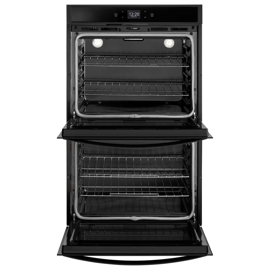 Whirlpool - 8.6 cu. ft Double Wall Oven in Black - WOD51EC7HB