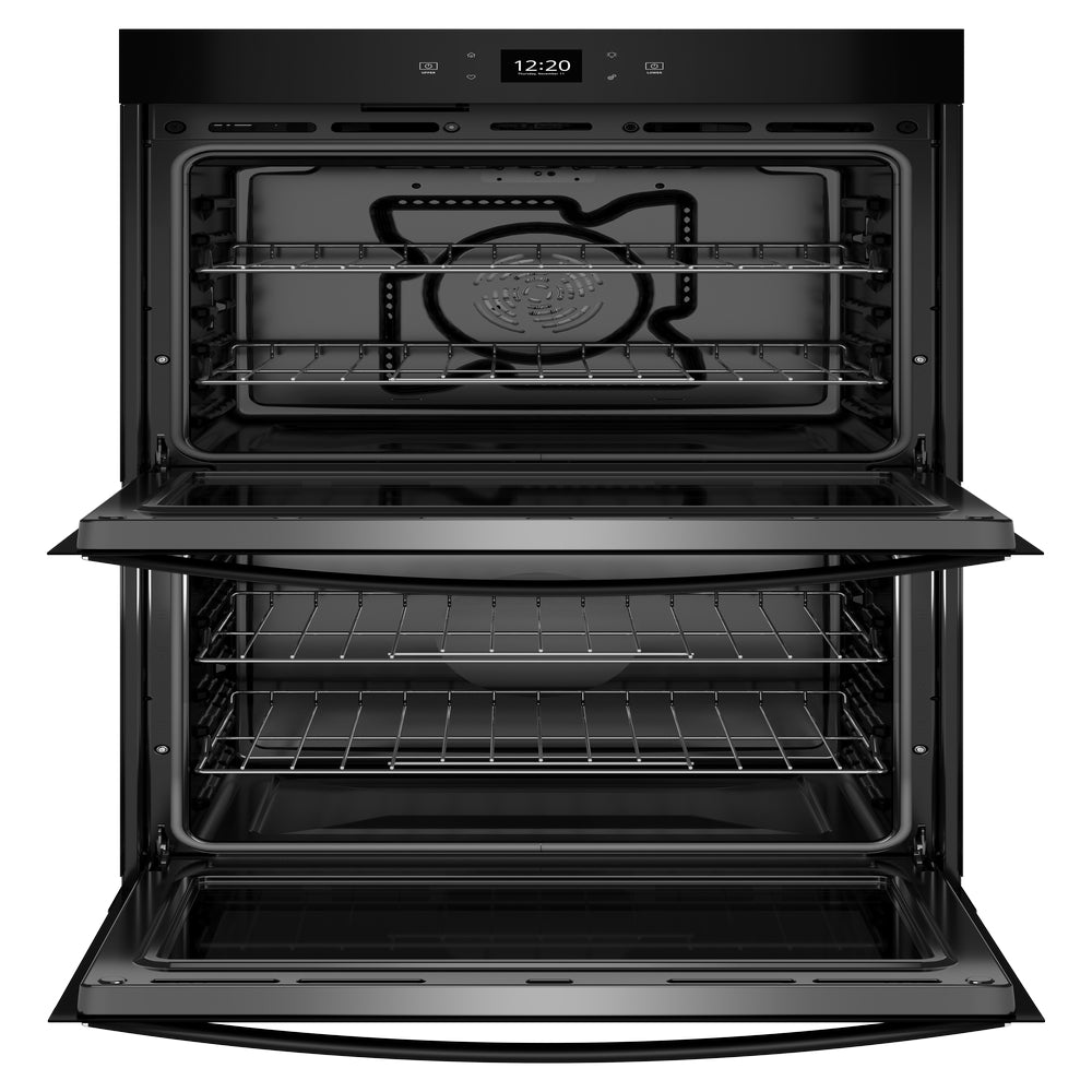 Whirlpool - 10 cu. ft Double Wall Oven in Black - WOED5030LB